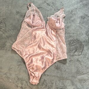 Victoria’s Secret pink lace teddy